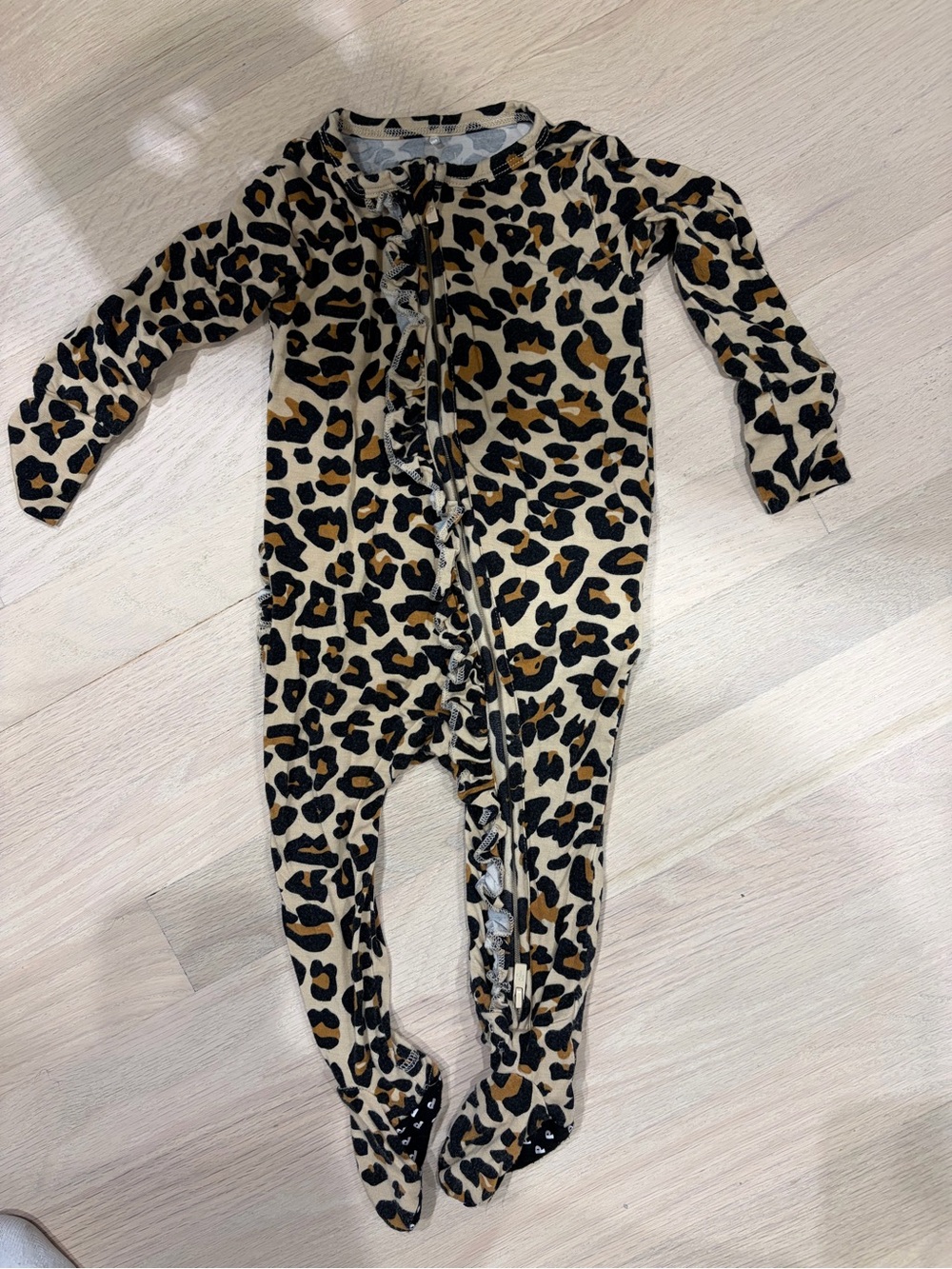 Posh peanut 3-6 months Print Kid Footed Pajamas -